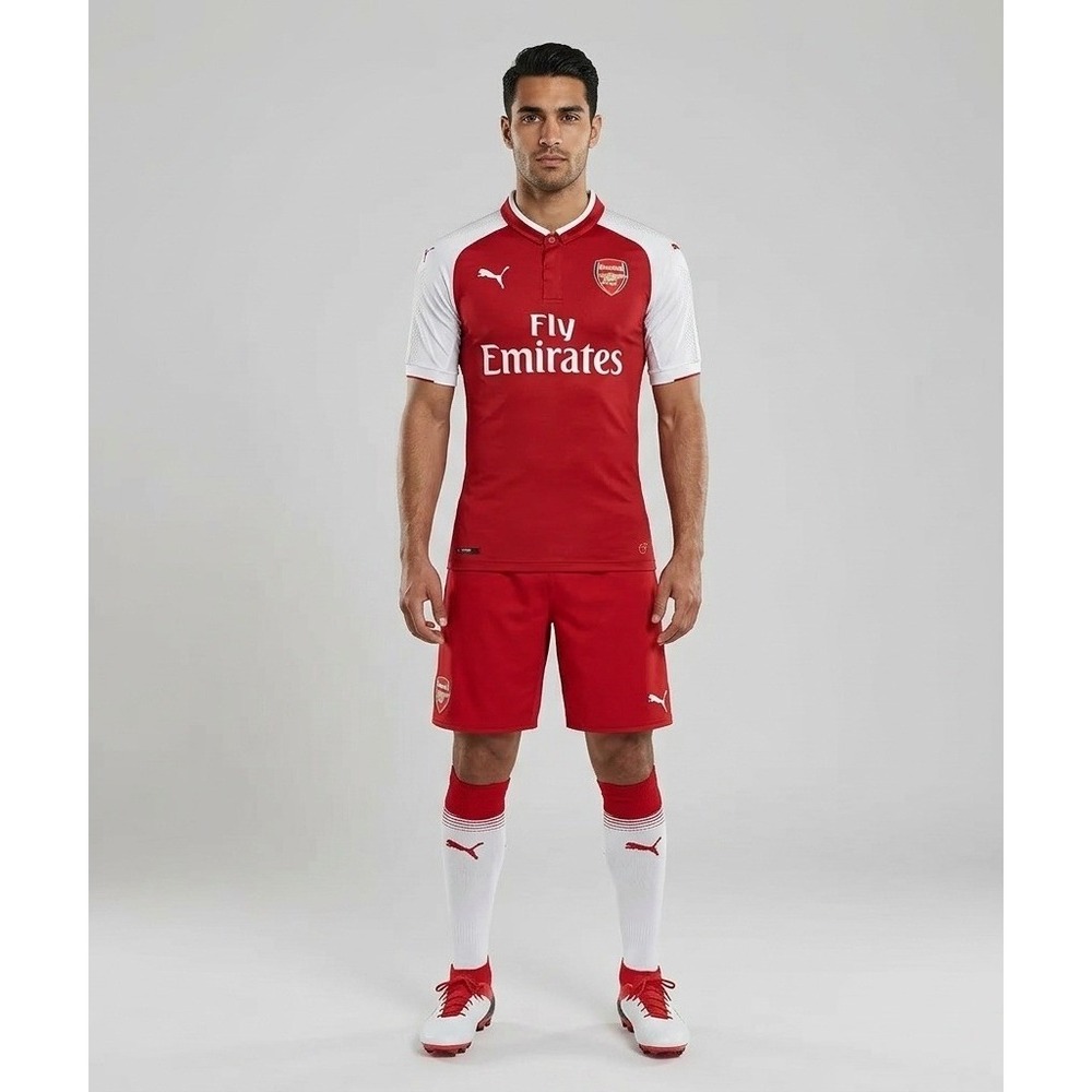 Arsenal FC Puma Soccer Jersey Shirt Men's Size Small Red White Fly‎ Emirates